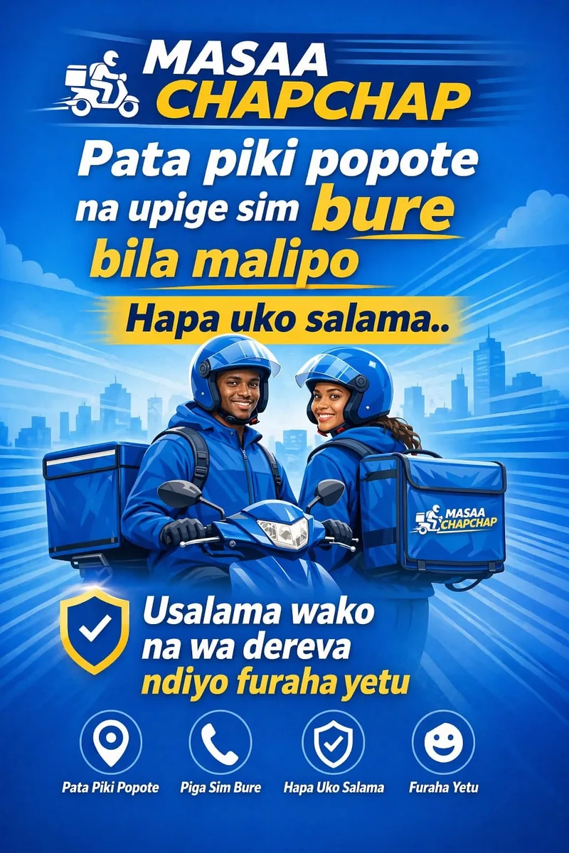 Masaa Chap Chap — Pata piki popote bila malipo